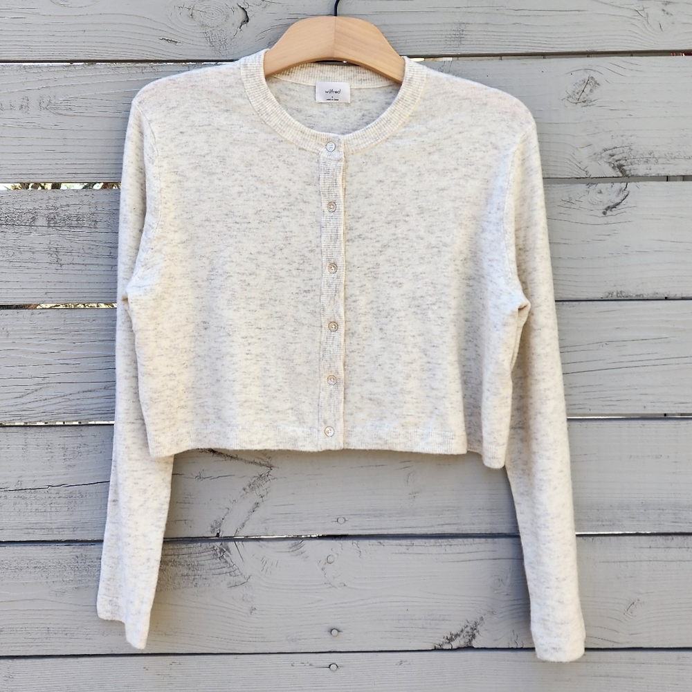 New Aritzia Wilfred Sicily Cardigan Birch